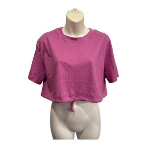 DSG Fuchsia Crop Top with draw string bottom size medium